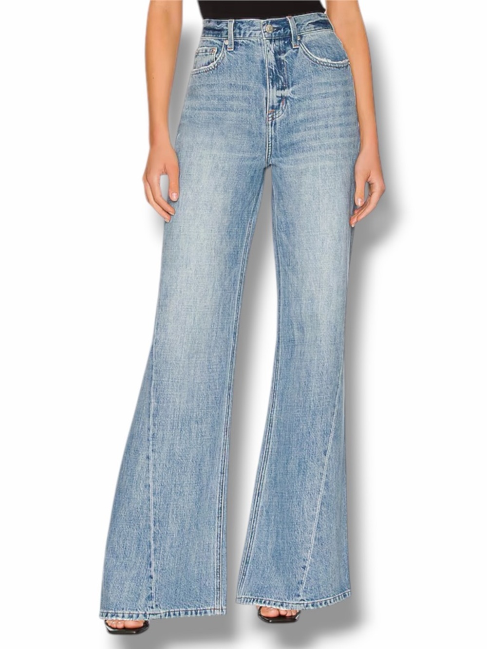 PISTOLA Ruby High Rise Palazzo Super Wide Leg Pant in Othello from Revolve SZ 28